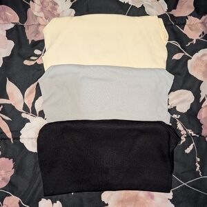 OQQ Bodysuits Set Of 3 Size Medium NWT